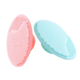 Maxbell 2Pcs Soft Silicone Facial Cleansing Brush Pore Cleanser Anti-slip Exfoliator Friction Pad Face Skin Care
