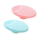 Maxbell 2Pcs Soft Silicone Facial Cleansing Brush Pore Cleanser Anti-slip Exfoliator Friction Pad Face Skin Care