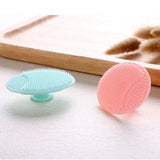 Maxbell 2Pcs Soft Silicone Facial Cleansing Brush Pore Cleanser Anti-slip Exfoliator Friction Pad Face Skin Care