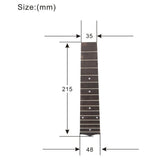 Maxbell Rosewood 21 inch Ukulele 15 Frets Fingerboard Fretboard Luthier Tool Parts