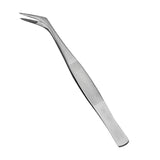 Maxbell Stainless Steel Eyelash Extension Tweezer Curved Pincet Vetus Makeup Tool