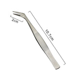 Maxbell Stainless Steel Eyelash Extension Tweezer Curved Pincet Vetus Makeup Tool