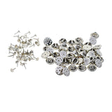 Maxbell 50 Sets Silver Butterfly Clutch Metal Pin Backs Replacement Badge Hat Pin Lapel Clasps Fasteners Jewelry Making Findings