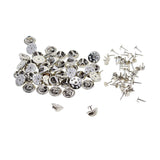 Maxbell 50 Sets Silver Butterfly Clutch Metal Pin Backs Replacement Badge Hat Pin Lapel Clasps Fasteners Jewelry Making Findings