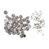 Maxbell 50 Sets Silver Butterfly Clutch Metal Pin Backs Replacement Badge Hat Pin Lapel Clasps Fasteners Jewelry Making Findings