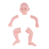 Maxbell Simulation 20inch Unpainted Reborn Kits Baby Doll Vinyl Mold Head 3/4 Arms Full Legs, Open Eyes and Mouth, Children Birthday Gift #3