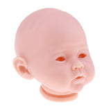 Maxbell Simulation 20inch Unpainted Reborn Kits Baby Doll Vinyl Mold Head 3/4 Arms Full Legs, Open Eyes and Mouth, Children Birthday Gift #3