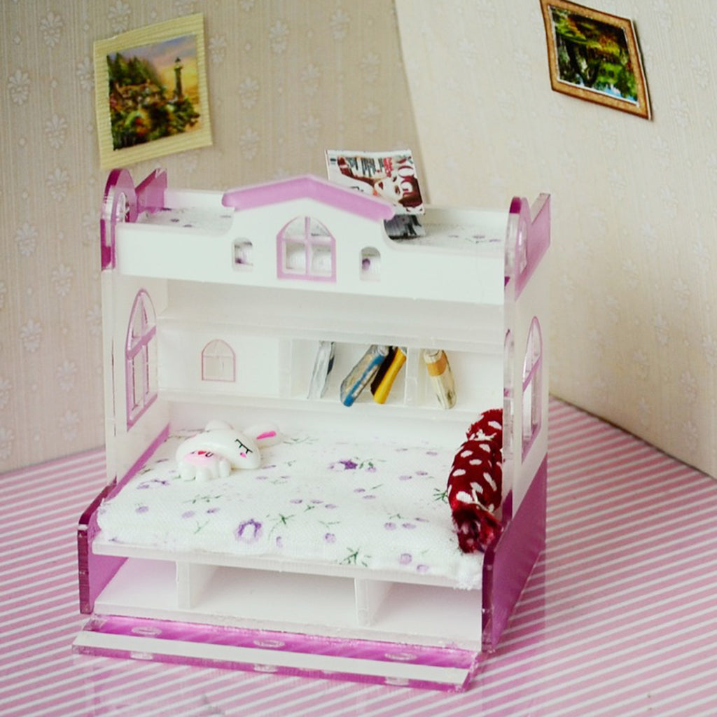 ⚡️Buy Maxbell ABS Miniature Bunk Bed Model for 1/12 Dolls House