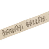 Maxbell 5 Yards Musical Note Printed Fabric Ribbon Gift Package Craft Decor 15mm