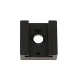Maxbell Cold Shoe Mount Adapter Cold Shoe Bracket Standard Shoe Type with 1/4" Thread Hole for Camera DSLR Flash Led Light Monitor Video