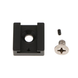 Maxbell Cold Shoe Mount Adapter Cold Shoe Bracket Standard Shoe Type with 1/4" Thread Hole for Camera DSLR Flash Led Light Monitor Video