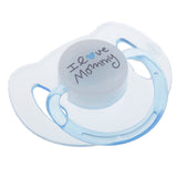 Maxbell ABS Plastic Dummy Pacifier Reborn Magnetic Pacifier Toy Baby Doll Supplies Kids Birthday Gift Clear & Blue