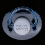 Maxbell ABS Plastic Dummy Pacifier Reborn Magnetic Pacifier Toy Baby Doll Supplies Kids Birthday Gift Clear & Blue