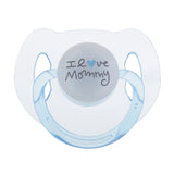 Maxbell ABS Plastic Dummy Pacifier Reborn Magnetic Pacifier Toy Baby Doll Supplies Kids Birthday Gift Clear & Blue