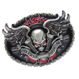 Maxbell Skull Skeleton Head BIKER TO THE BONE Belt Buckle Men's Gift