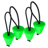 Maxbell Pack 4 Universal Replacement Green Rubber Ocean Kayak Marine Boat Scupper Plugs Drain Holes Stopper Set