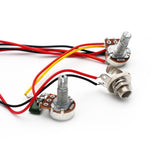 Maxbell Prewired Guitar Double Coil Pickup Harness with Volume Tone Pots for Electric Guitar Replacement