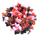 Maxbell 100 Pieces Mixed Color Eyes and Noses for Bear Doll, Puppet, Plush Animal Making Toy Accessories