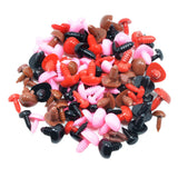 Maxbell 100 Pieces Mixed Color Eyes and Noses for Bear Doll, Puppet, Plush Animal Making Toy Accessories