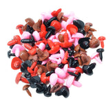 Maxbell 100 Pieces Mixed Color Eyes and Noses for Bear Doll, Puppet, Plush Animal Making Toy Accessories