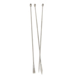 Maxbell 3 Pcs 22cm Stainless Steel Micro Spoon / Scoop, Multipurpose, Lab Hospital