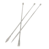 Maxbell 3 Pcs 22cm Stainless Steel Micro Spoon / Scoop, Multipurpose, Lab Hospital