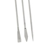 Maxbell 3 Pcs 22cm Stainless Steel Micro Spoon / Scoop, Multipurpose, Lab Hospital