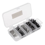 Maxbell 500Pcs Single & Double Barrel Copper Crimp Sleeves Fishing Crimps for Rigs Making