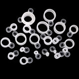 Maxbell 22Pcs Silicone and Ceramic Fishing Rod Guides Repair Kit Rod Tip Eye Rings