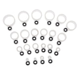 Maxbell 22Pcs Silicone and Ceramic Fishing Rod Guides Repair Kit Rod Tip Eye Rings