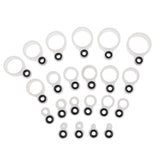 Maxbell 22Pcs Silicone and Ceramic Fishing Rod Guides Repair Kit Rod Tip Eye Rings