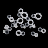 Maxbell 14Pcs/set Silicone and Ceramic Fishing Rod Guides Rod Repair Kit DIY Rod Tip Eye Rings