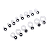 Maxbell 14Pcs/set Silicone and Ceramic Fishing Rod Guides Rod Repair Kit DIY Rod Tip Eye Rings