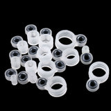 Maxbell 14Pcs/set Silicone and Ceramic Fishing Rod Guides Rod Repair Kit DIY Rod Tip Eye Rings
