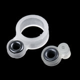 Maxbell 14Pcs/set Silicone and Ceramic Fishing Rod Guides Rod Repair Kit DIY Rod Tip Eye Rings