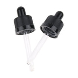 Maxbell 12pcs Plastic Glass Liquid Dropper Pipette Top for 15ml Essential Oil Bottle