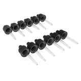 Maxbell 12pcs Plastic Glass Liquid Dropper Pipette Top for 15ml Essential Oil Bottle