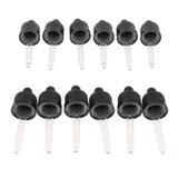 Maxbell 12pcs Plastic Glass Liquid Dropper Pipette Top for 15ml Essential Oil Bottle