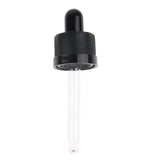 Maxbell 12pcs Plastic Glass Liquid Dropper Pipette Top for 15ml Essential Oil Bottle