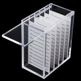 Maxbell Dustproof Transparent Acrylic 5 Layers False Eyelash Extensions Display Stand Lashes Storage Glue Pallet Holder