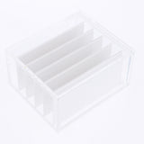 Maxbell Dustproof Transparent Acrylic 5 Layers False Eyelash Extensions Display Stand Lashes Storage Glue Pallet Holder
