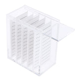 Maxbell Dustproof Transparent Acrylic 5 Layers False Eyelash Extensions Display Stand Lashes Storage Glue Pallet Holder