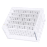 Maxbell Dustproof Transparent Acrylic 5 Layers False Eyelash Extensions Display Stand Lashes Storage Glue Pallet Holder