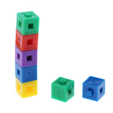 Maxbell 100x 1cm Blocks Building Kit Stacking Cube Puzzles for Kids Educational Toy