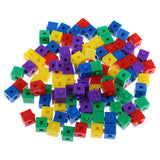 Maxbell 100x 1cm Blocks Building Kit Stacking Cube Puzzles for Kids Educational Toy