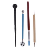 Maxbell 18 Pieces/set Wooden Handle Pottery Ceramic Clay Sculpture Carving Modeling Dotting Tool Shaper Pen