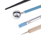 Maxbell 18 Pieces/set Wooden Handle Pottery Ceramic Clay Sculpture Carving Modeling Dotting Tool Shaper Pen