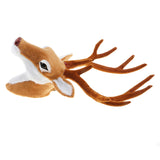 Maxbell Realistic Stuffed Deer Head Model Toy, Faux Fur Animal Wall Hanging Decor, Home Ornament Gift