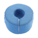 Maxbell Adjustable Loop Foot Hand Foam Elevator Cushion Leg Rest Elevation Pillow Anti Bedsore Ankle Swelling Relief Blue