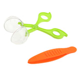 Maxbell Nature Exploration Toy Kit for Kids, Plant Insect Study Tool - Plastic Scissor Clamp & Tweezers